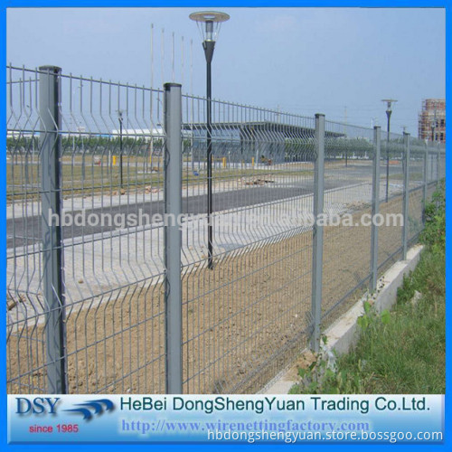 V folded Wire Mesh Fence/3D pvc coated welded wire mesh fence panel